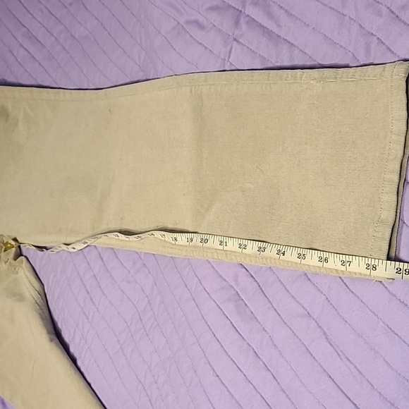 💚 NEW Olsen Women's Straight Mid-waist Pants Green Size XS. - Picture 7 of 9